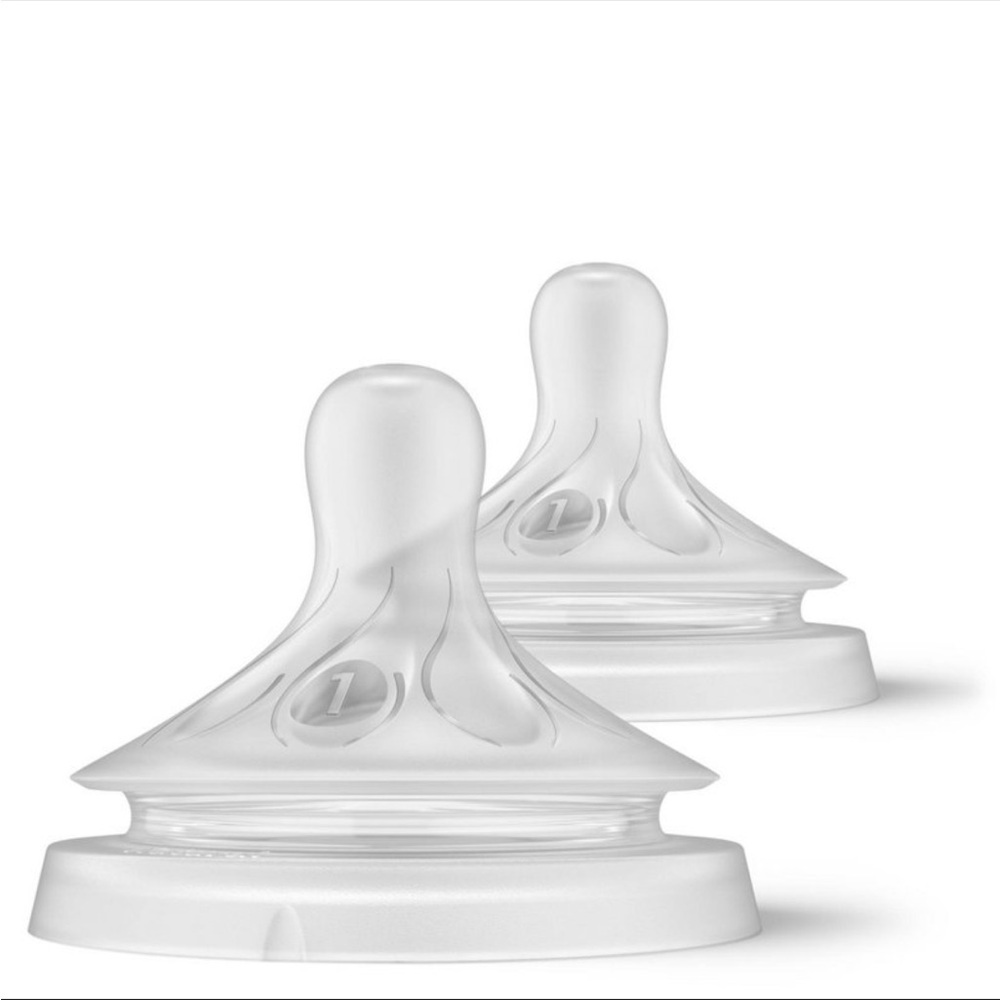 Philips Advent Clear Silicone Baby Bottle Nipples size 1, 2, 3 and 4